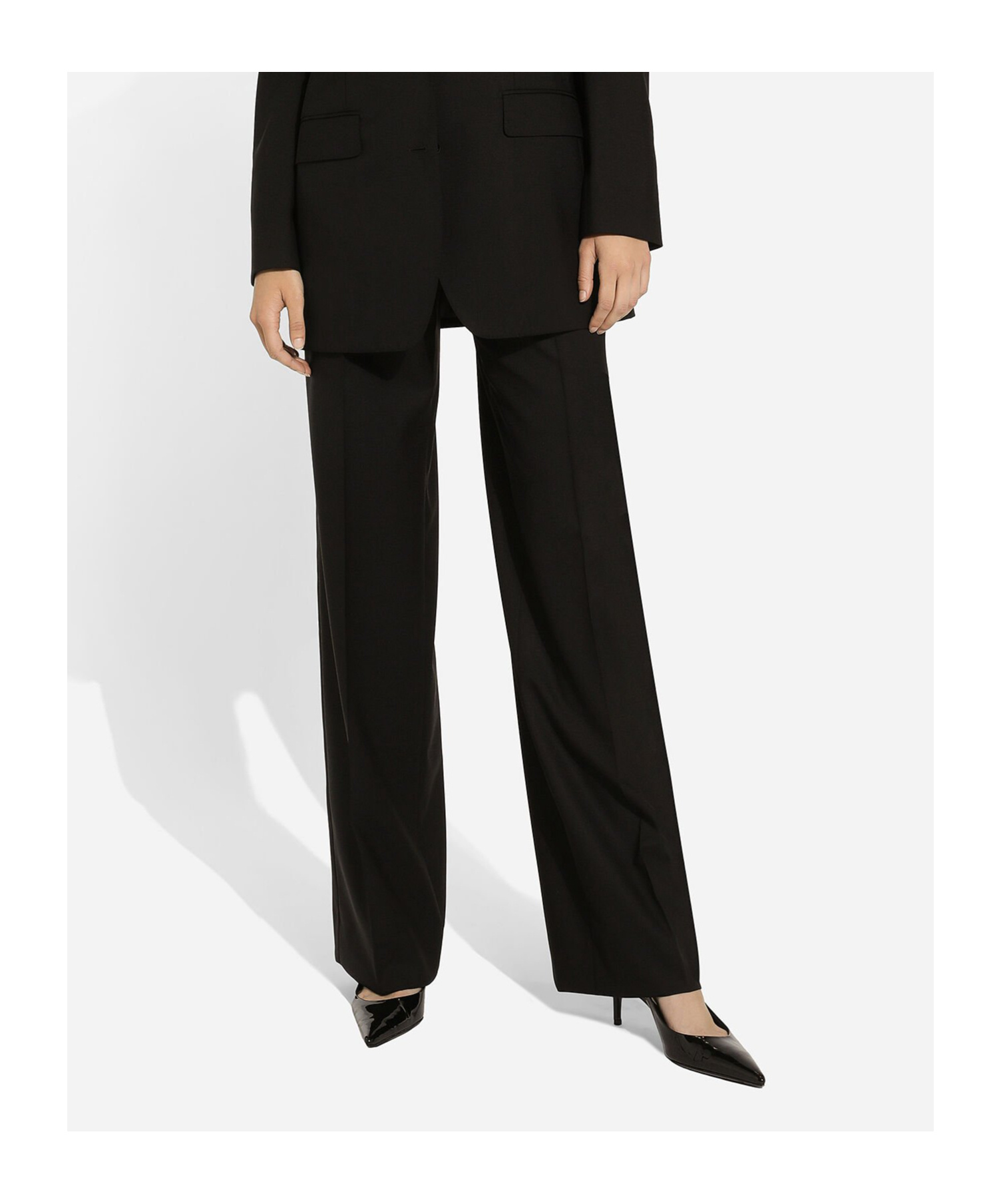 Dolce & Gabbana Casual Pants With Belt Loops In Black