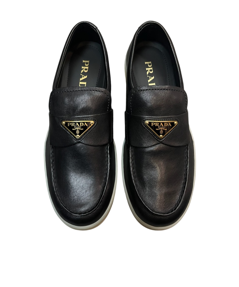 Prada Mocassini Penny Loafer In Black