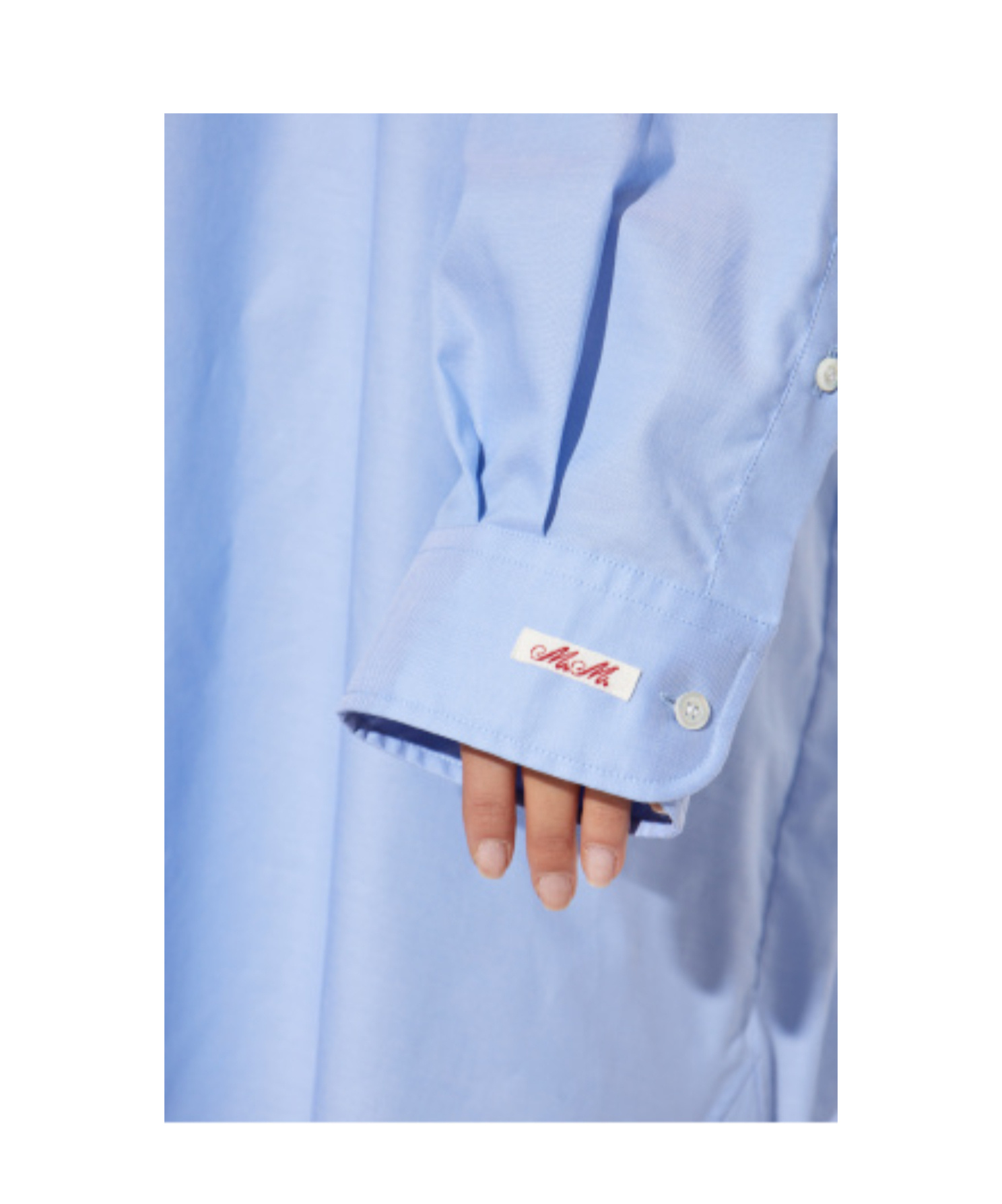 Maison Margiela Balloon-sleeve Cotton Shirt In Blue