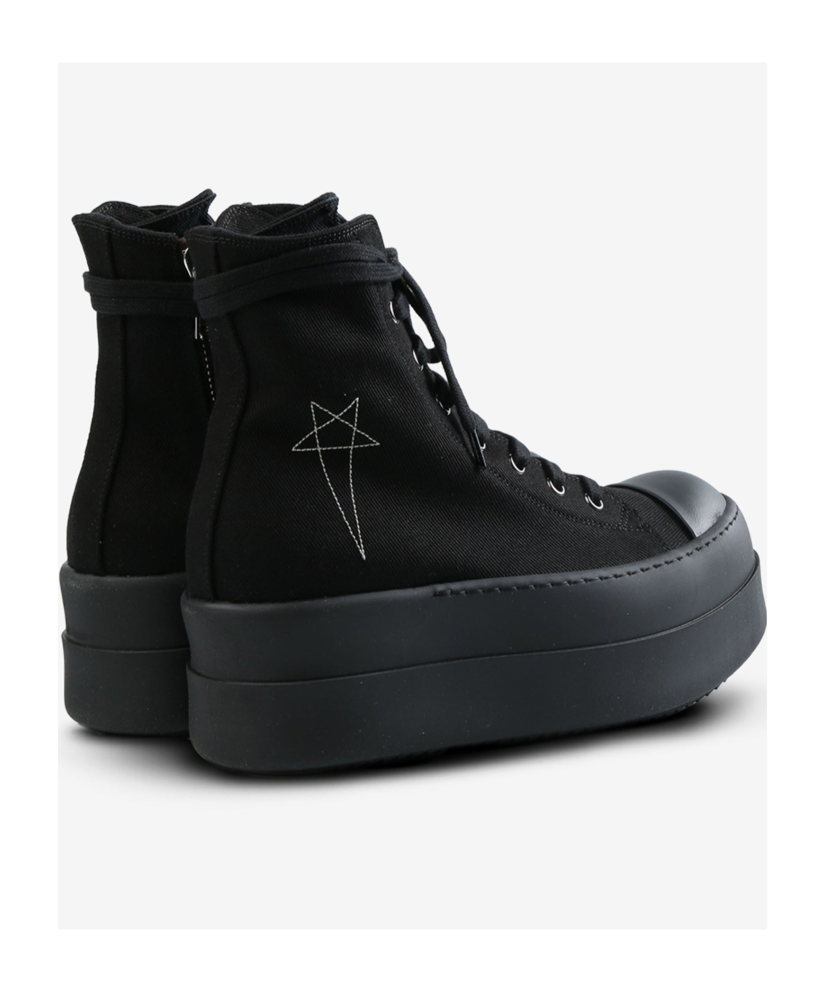 Rick Owens Drkshdw Double Bumper High-top Casual Shoes In Black