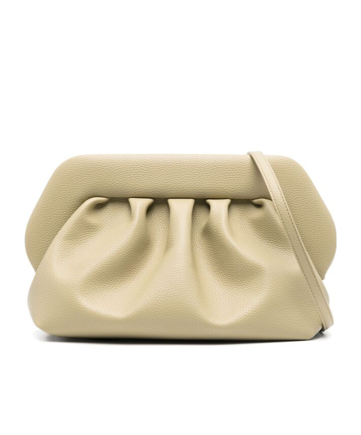 Themoirè Bios Vegan Leather Clutch In Nude