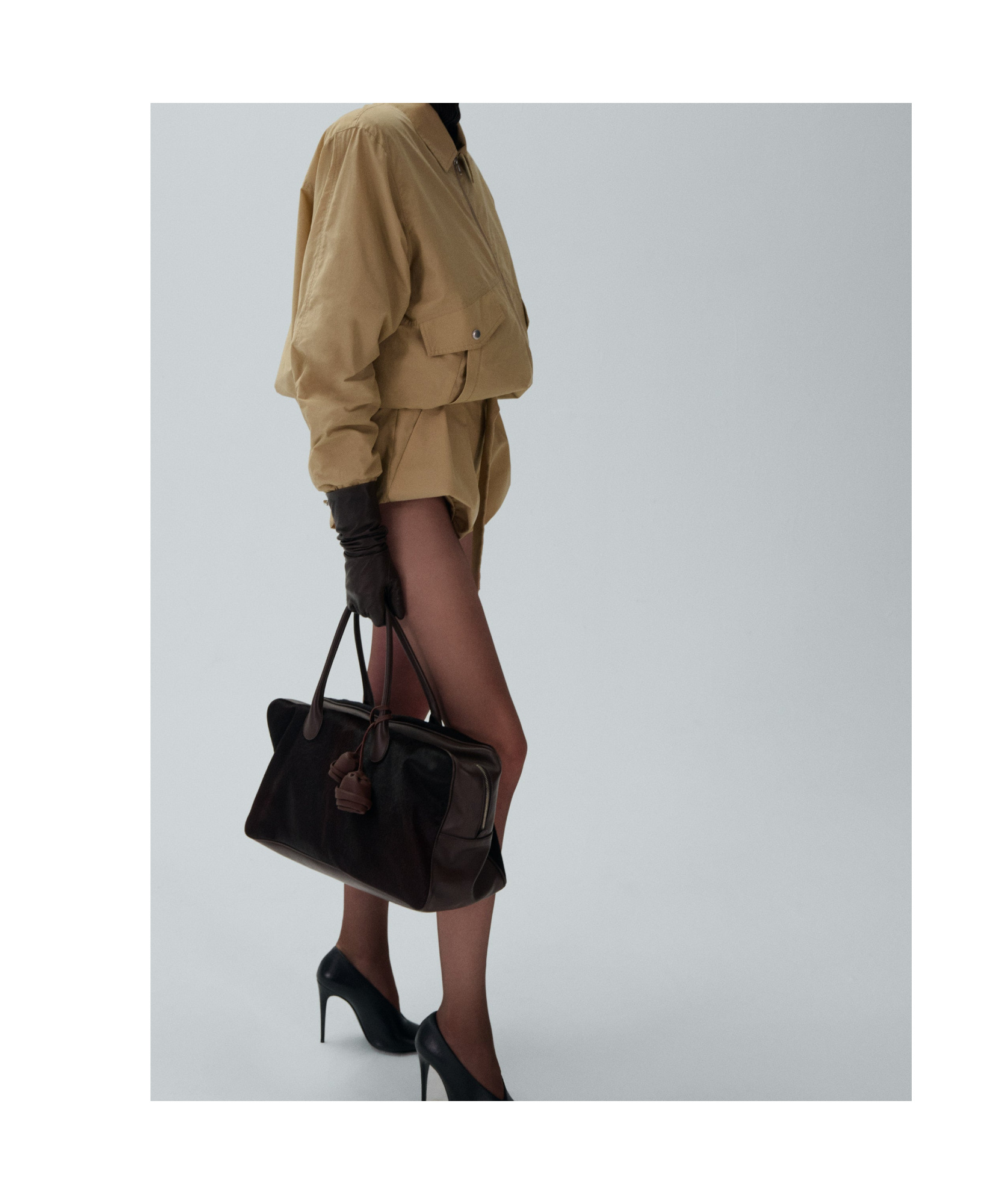 Magda Butrym Belted Cotton-blend Shorts In Nude