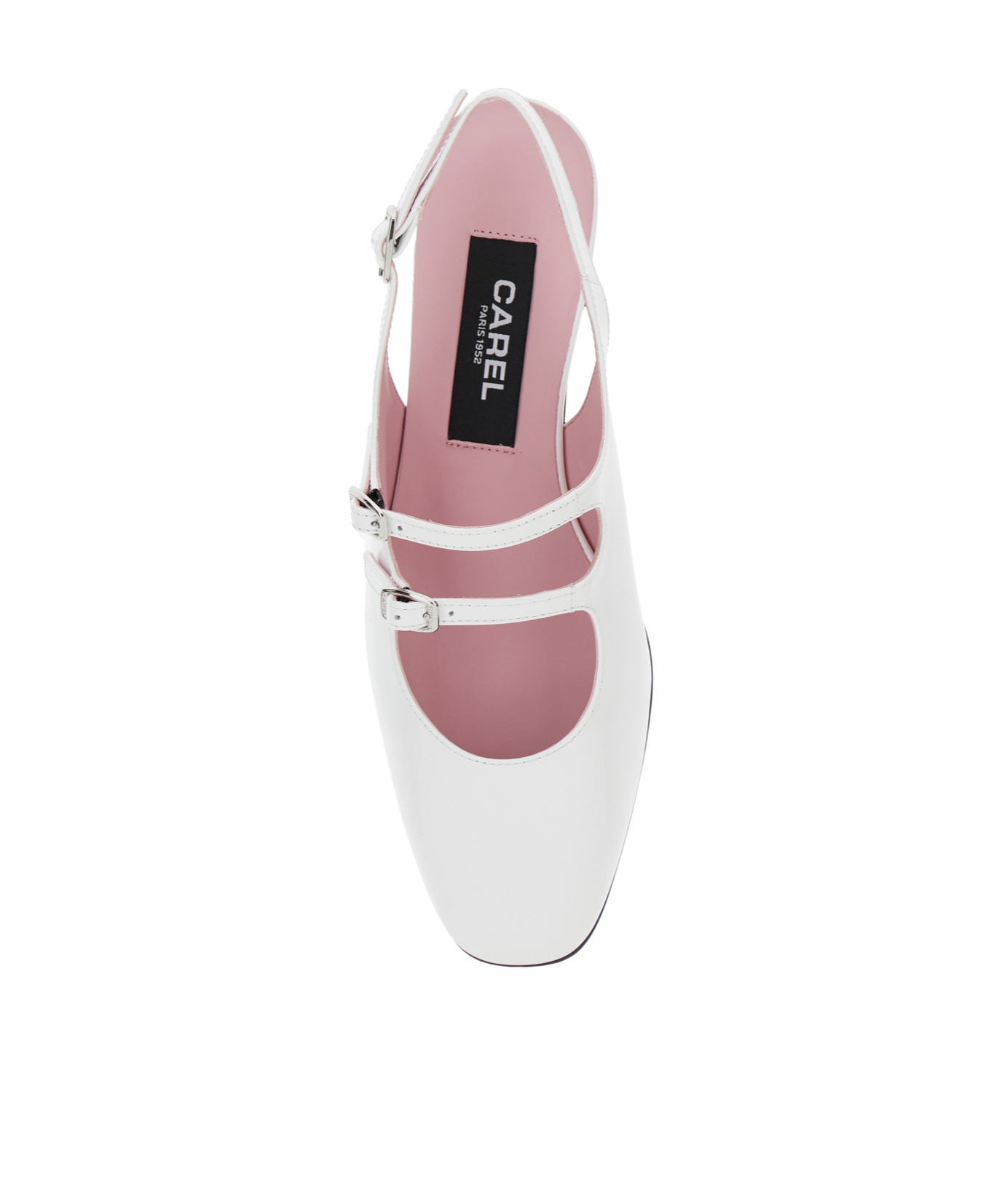 Carel Paris Peche Slingback Mary Jane Pumps In White