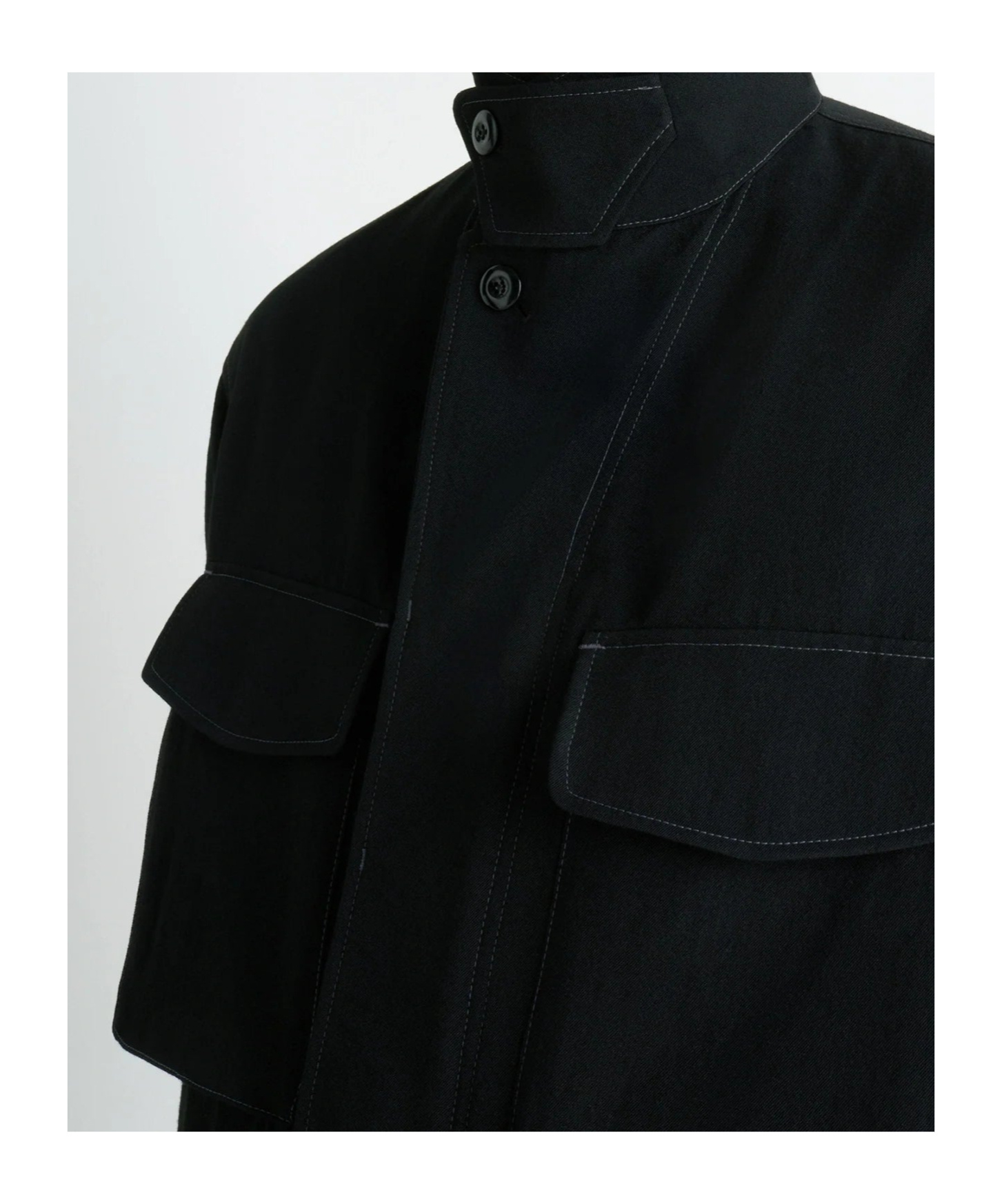 Lemaire Buttoned-cuff Pocket Overshirt In Green