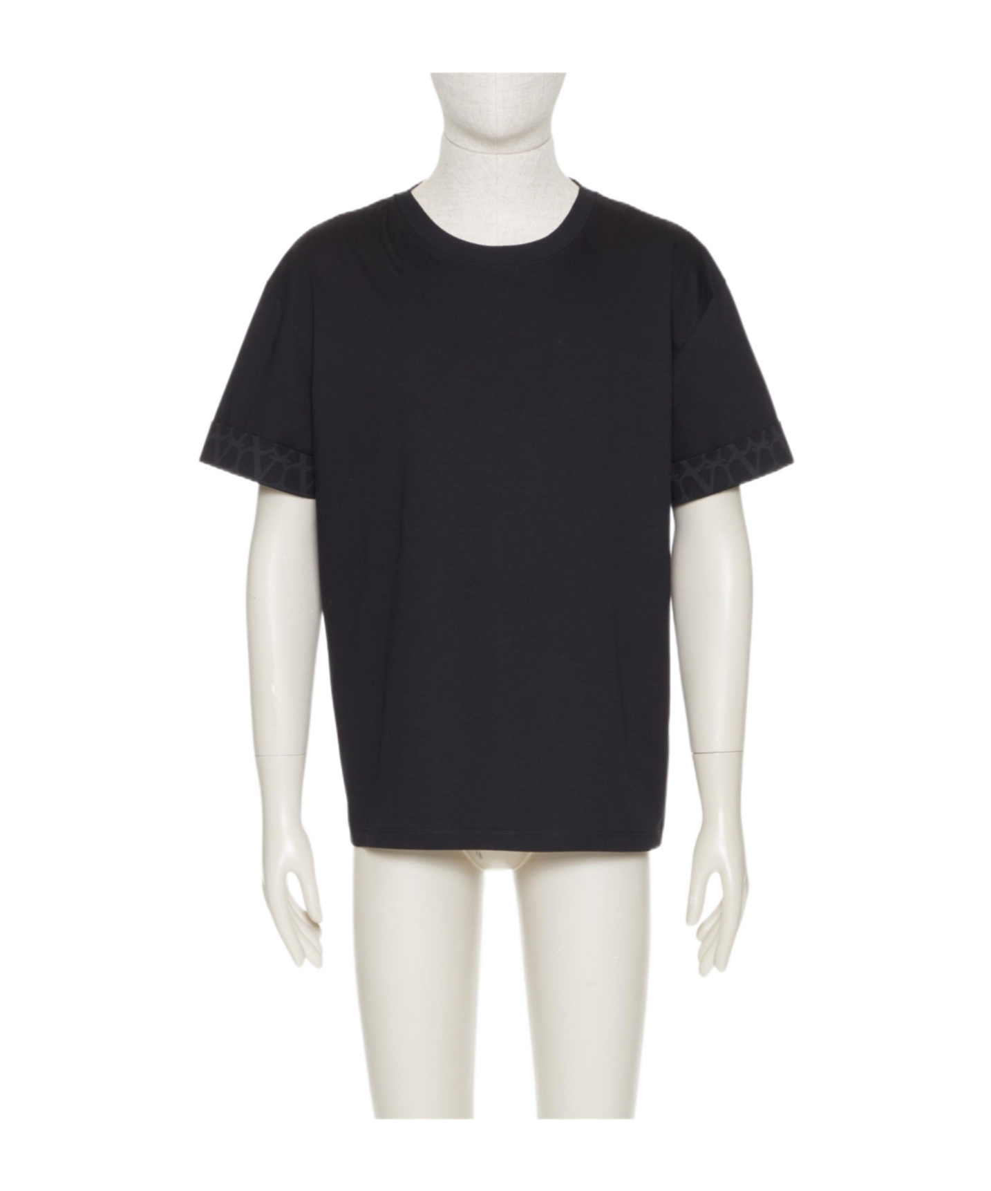 Valentino Toile Iconographe Crewneck Short-sleeved T-shirt In Black