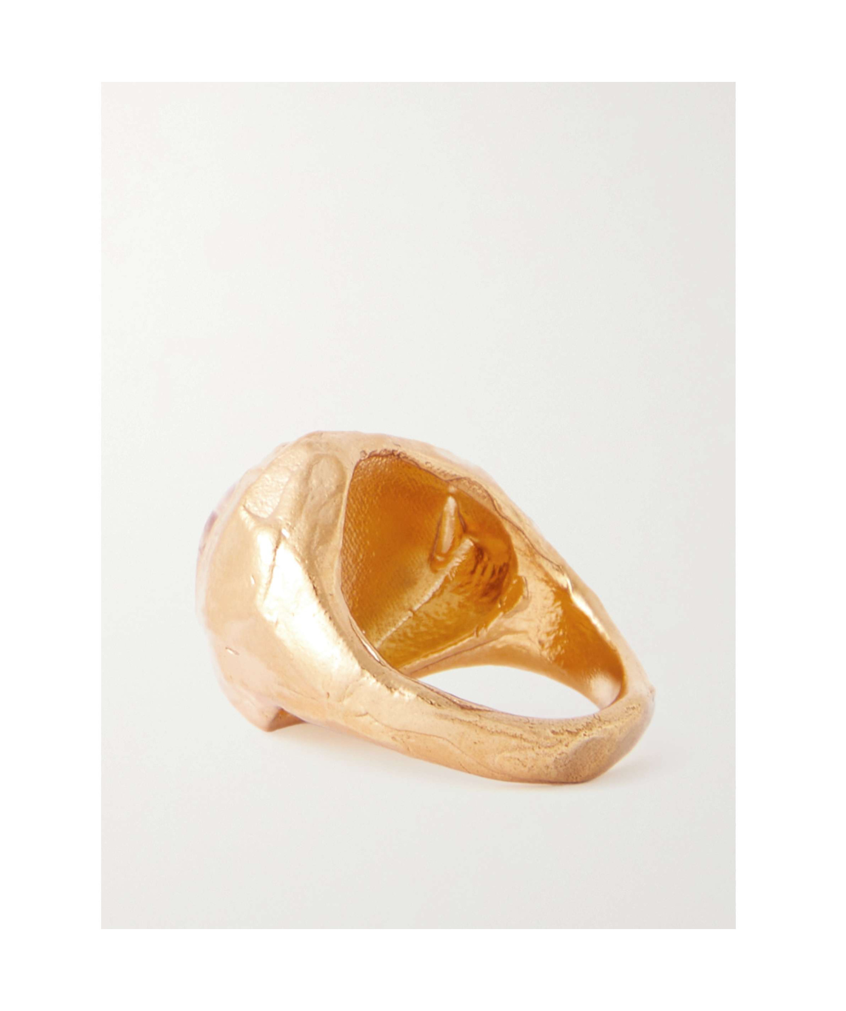 Alighieri Curved Ring In Yellow