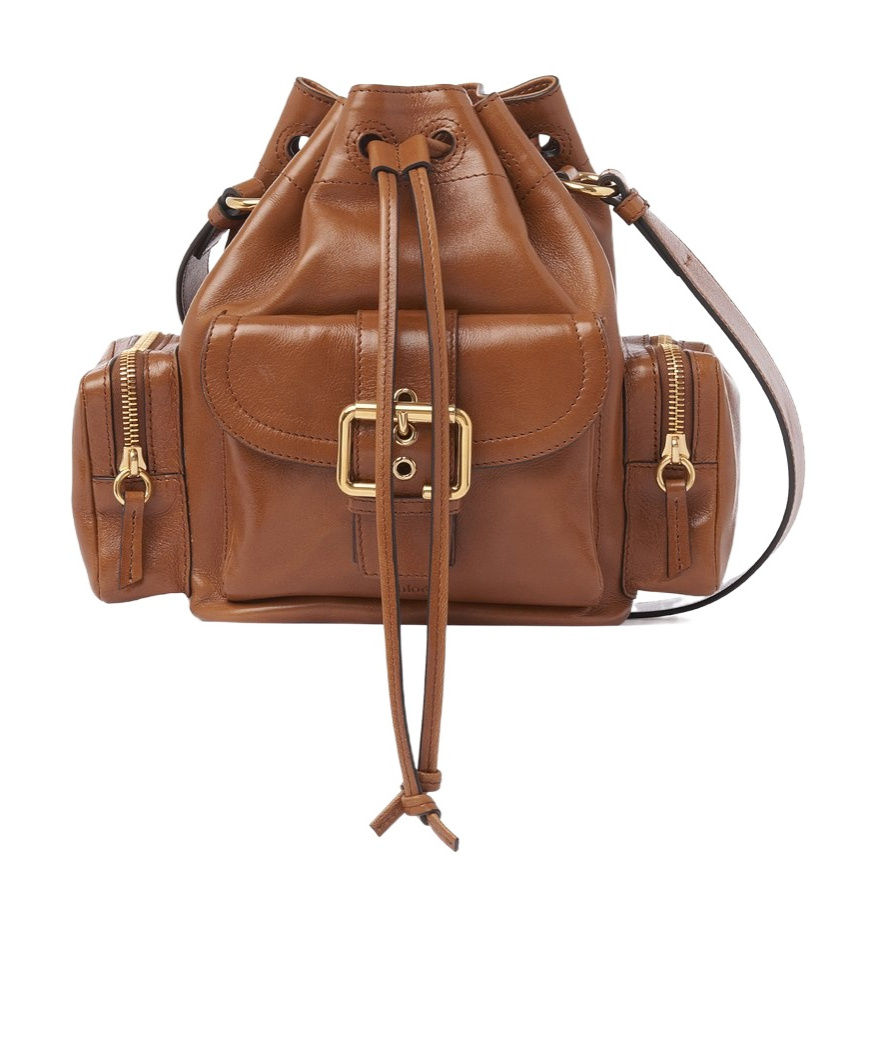 Chloé Brown Camera Bucket Bag In Brown