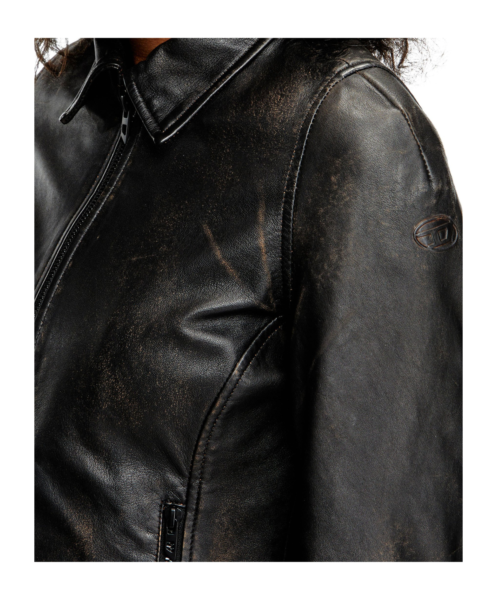 Diesel Collared Fitted Jacket Front Pockets