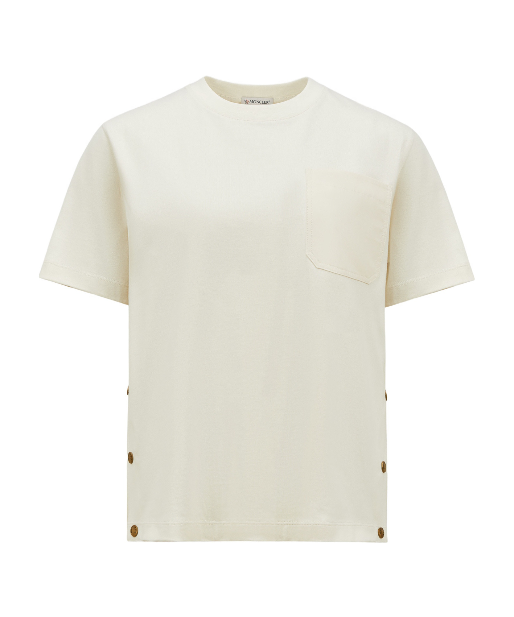 Moncler Short-sleeved T-shirt In Nude