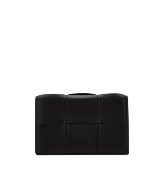 Bottega Veneta Weaving Wallet In Black