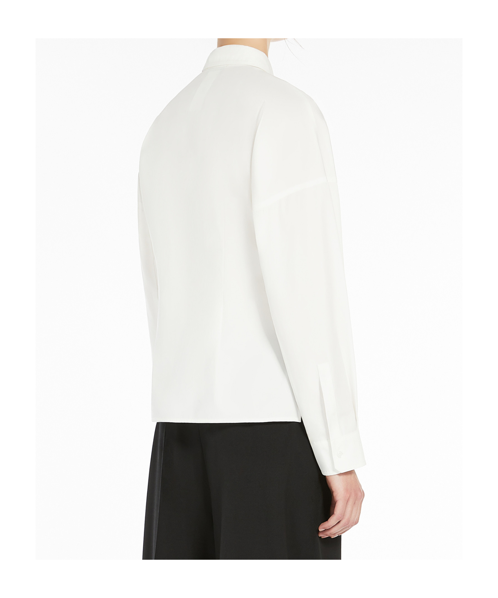 Weekend Max Mara Cotton Poplin Shirt In White