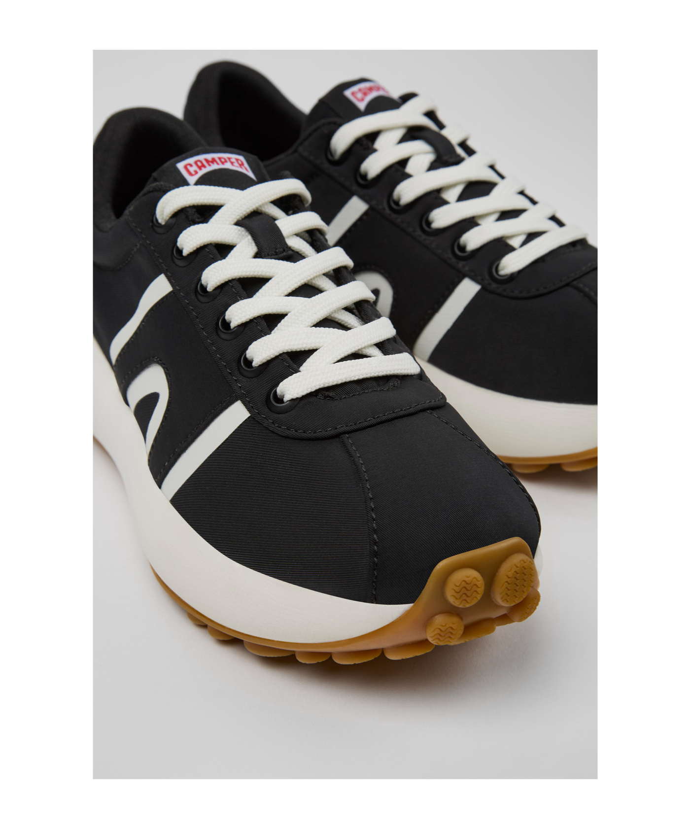 Camper Pelotas Athens Panelled Sneakers In Black