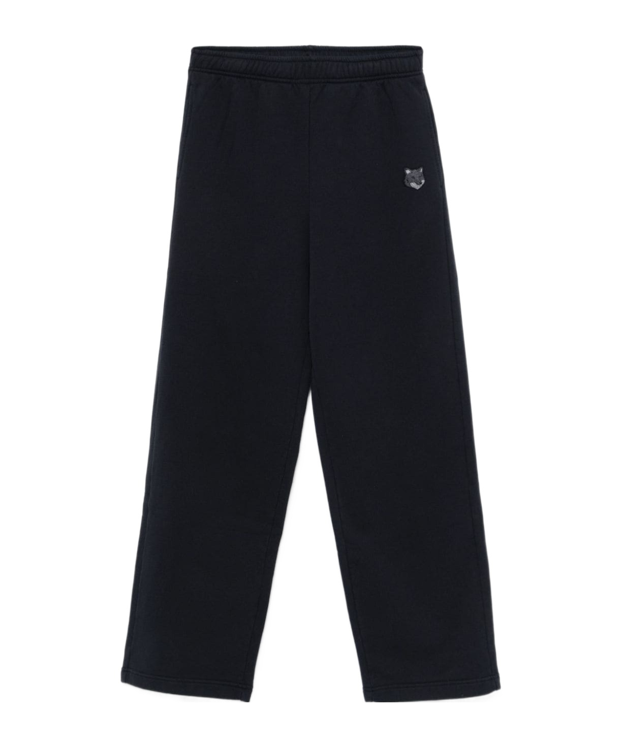 Maison Kitsuné Elastic Waist Casual Pants In Black