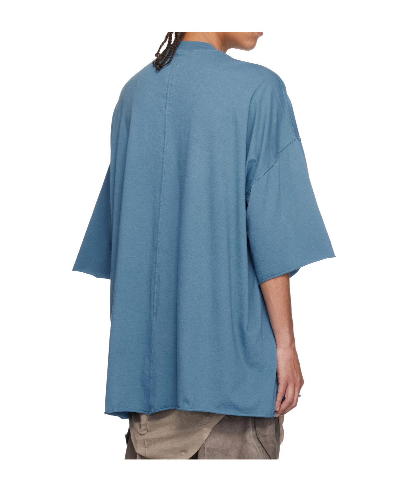 Rick Owens Drkshdw Blue Hollywood Tommy T-shirt In Blue
