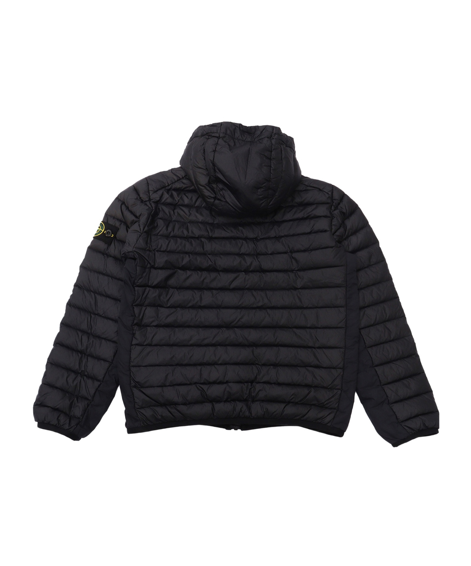 Stone Island Hooded Padded Jacket In Blue
