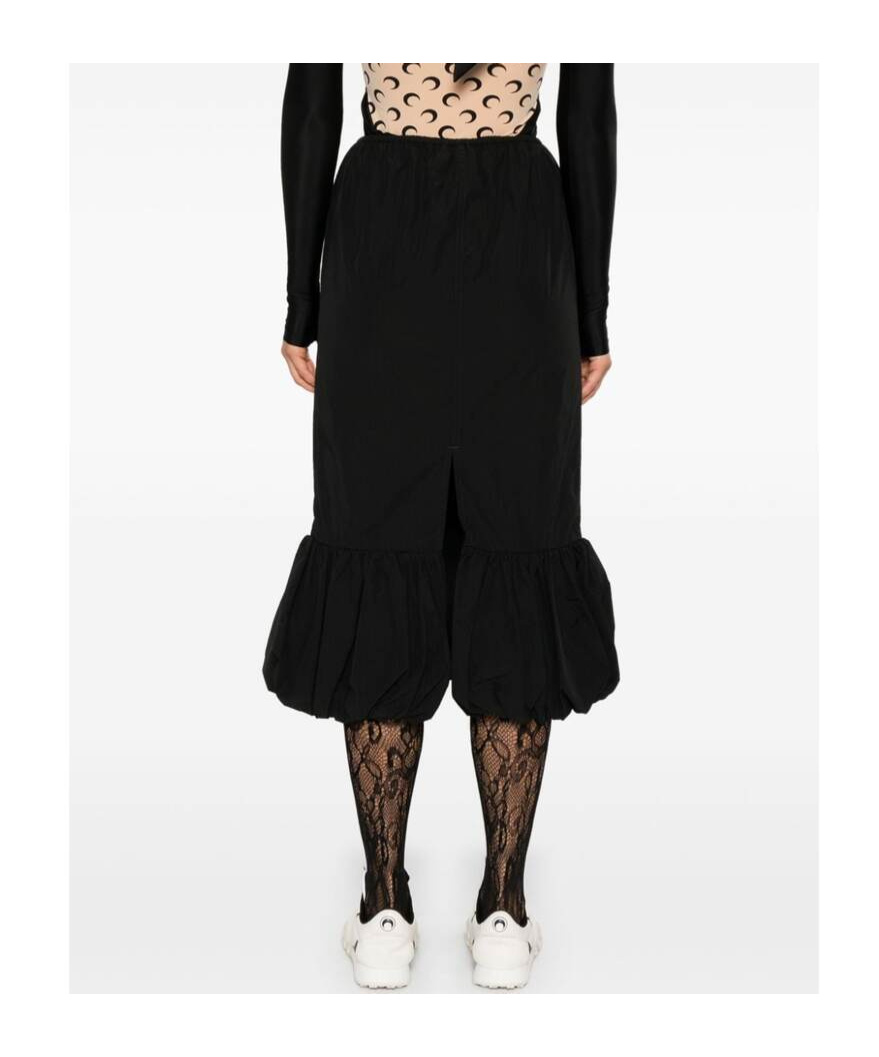 Marine Serre Elastic Waist Skirt In Black