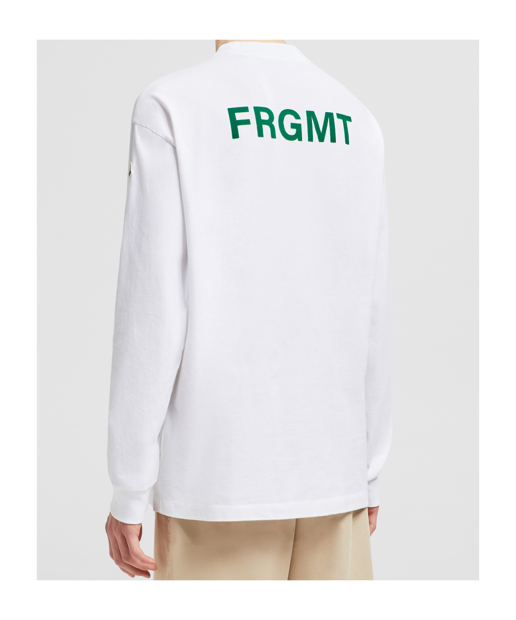 Moncler T-shirt À Manches Longues Et Logo Dessiné X Frgmt In White