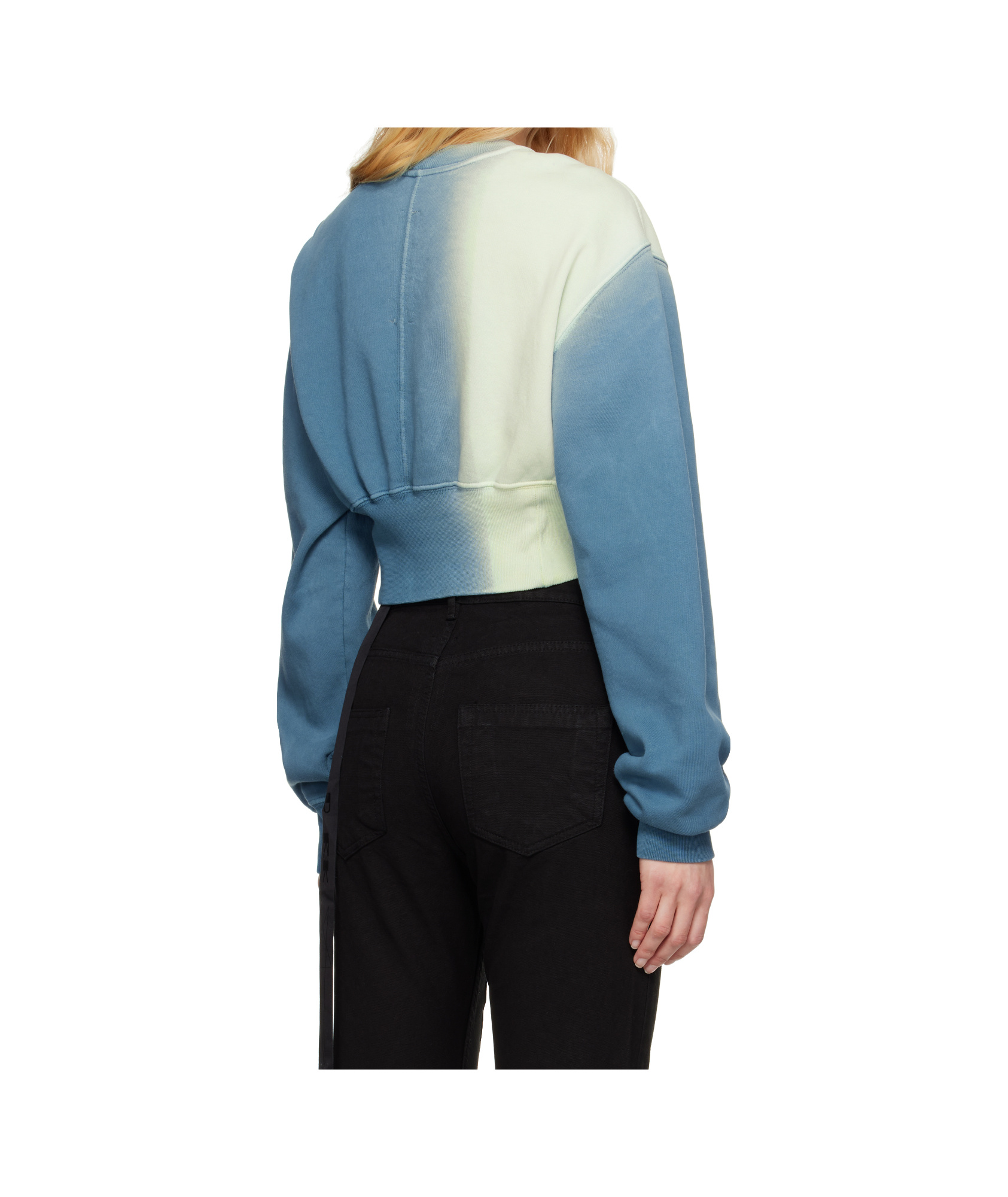 Rick Owens Drkshdw Blue Hollywood Tatlin Sweatshirt In Blue
