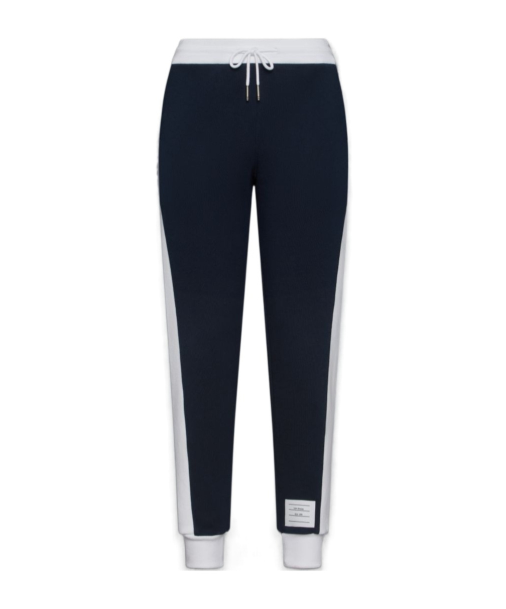 Thom Browne 4 Bar-stripe Track Pants In Blue