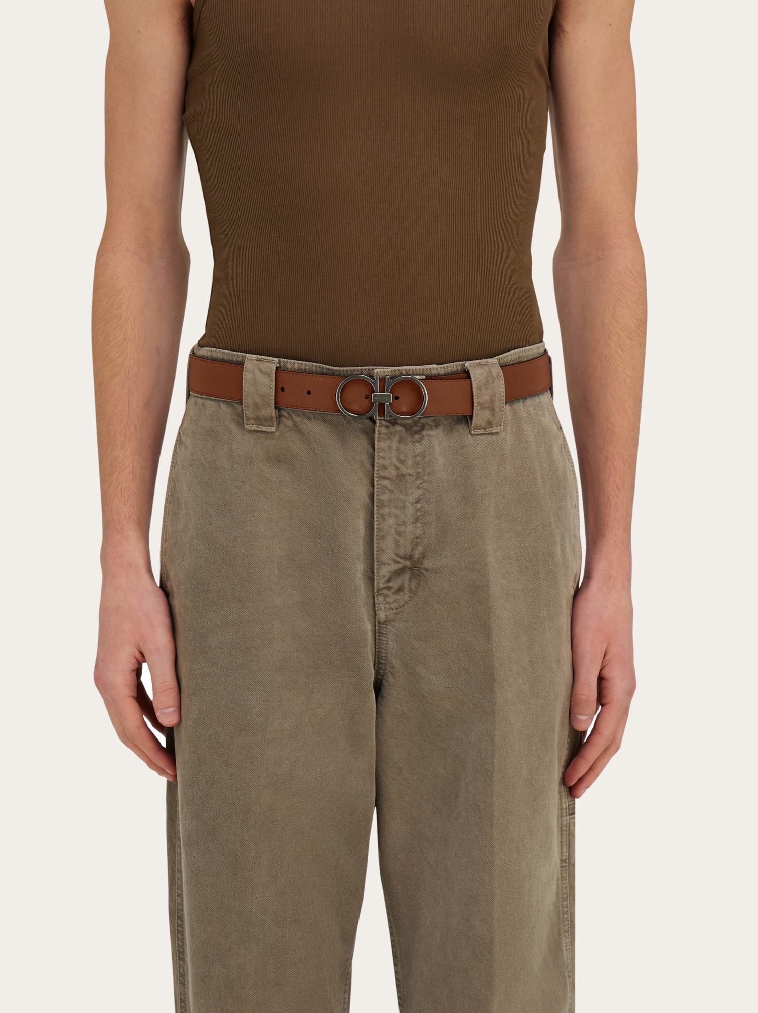 Ferragamo Reversible And Adjustable Gancini Belt
