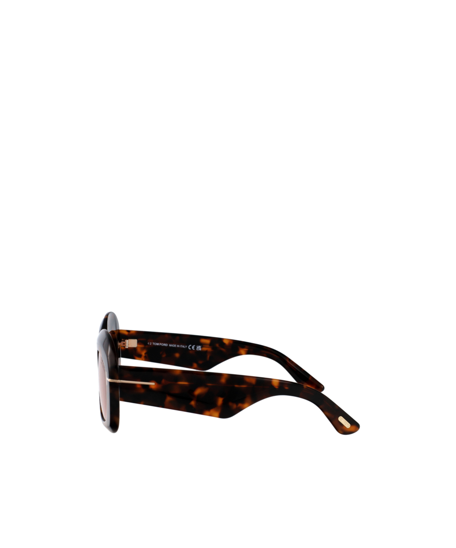 Tom Ford Eyewear Rectangle Frame Sunglasses In Brown