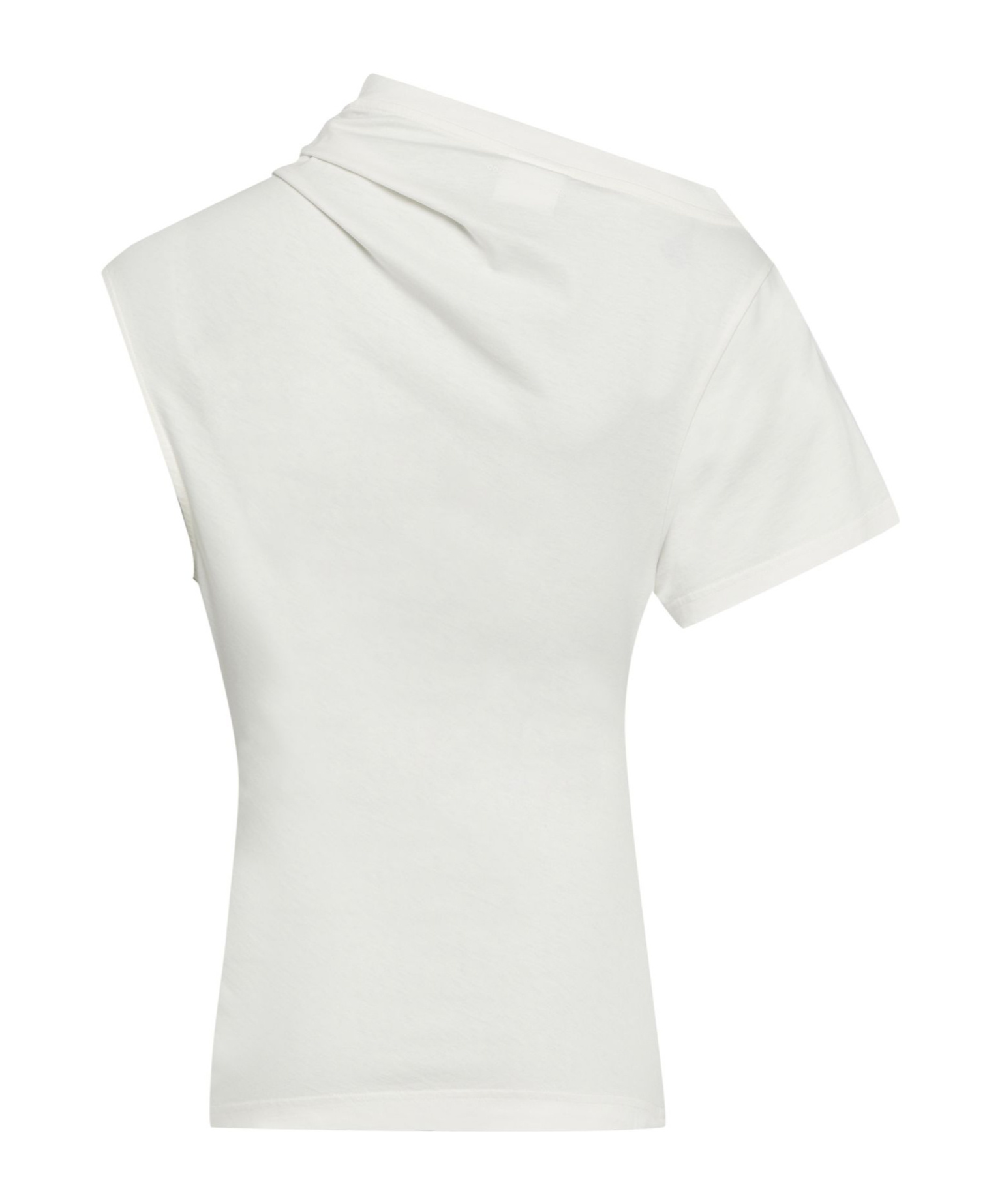 Courrèges Twist Asymetrical T-shirt In White