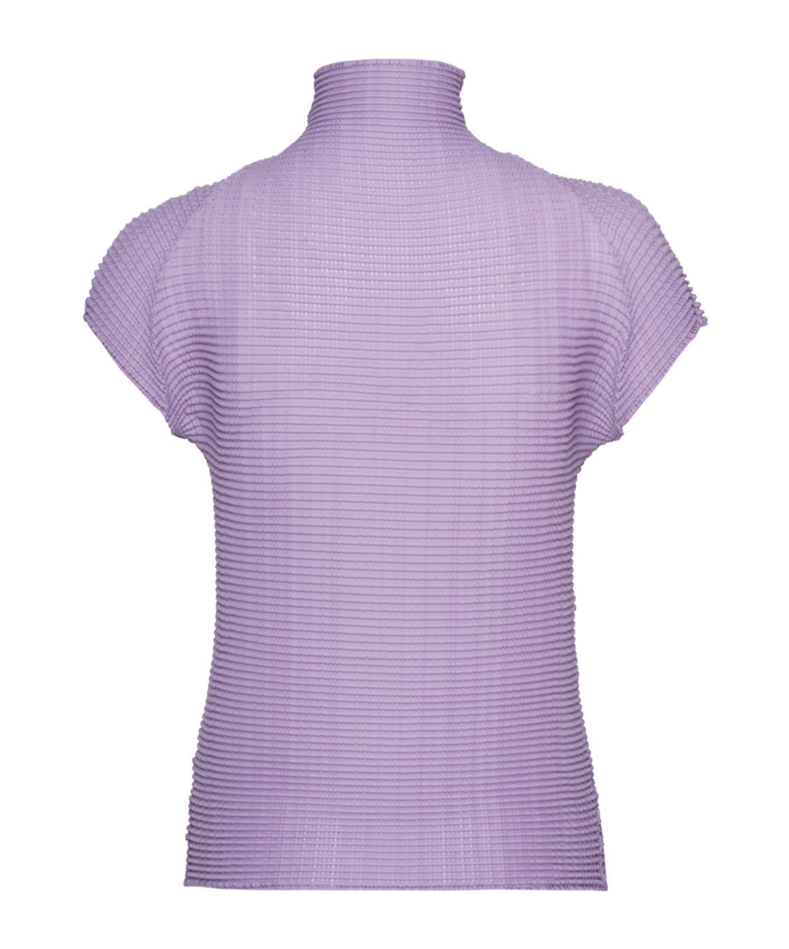 ISSEY MIYAKE STAND-NECK SHORT-SLEEVE BLOUSE