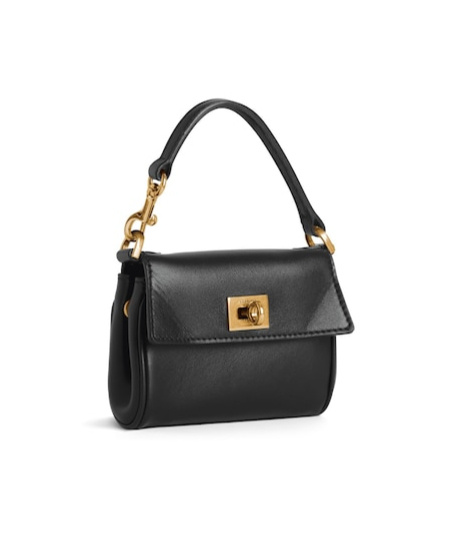 Balenciaga Womens Rodeo Micro Leather Top-handle Bag Black In Black