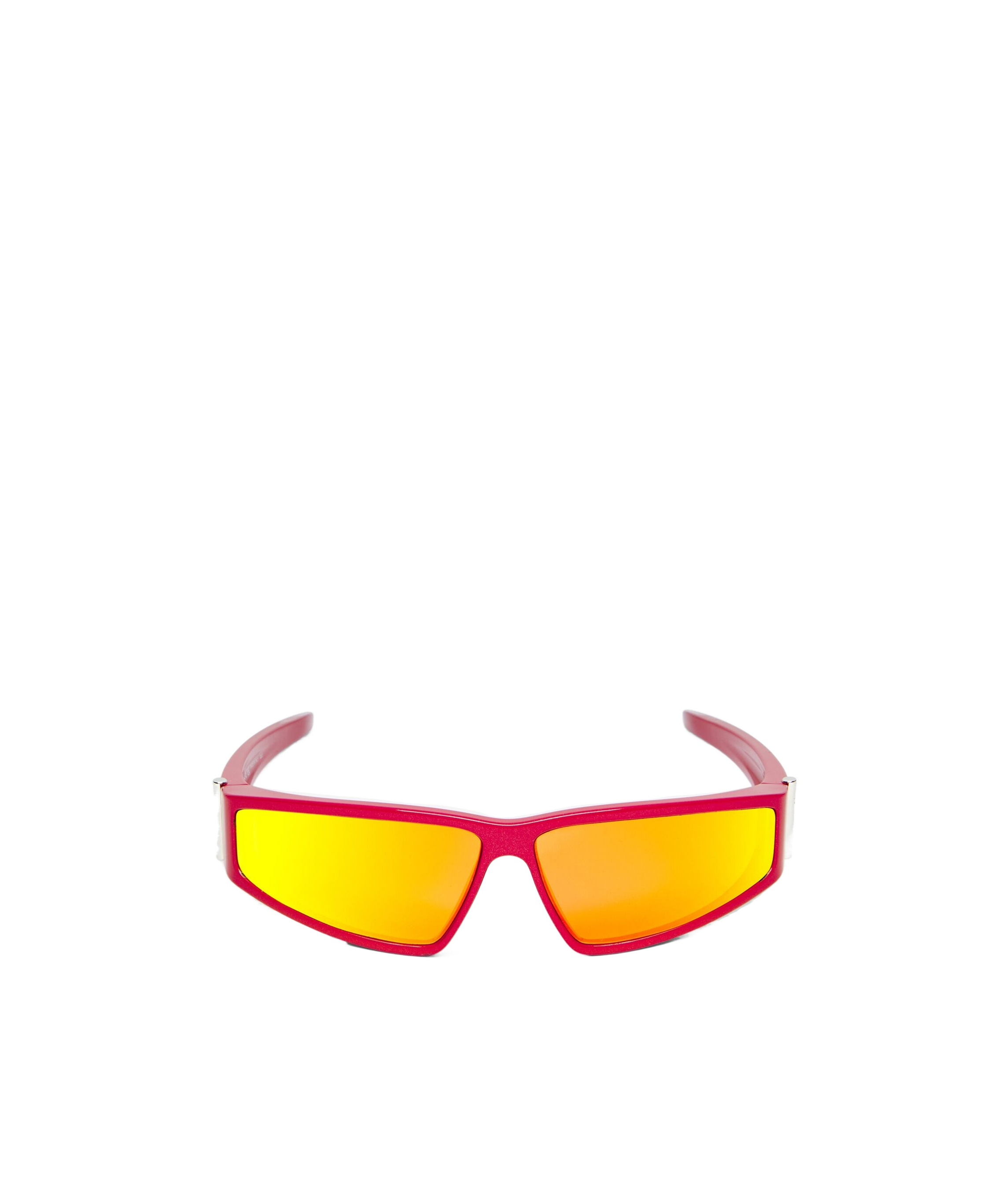 Alexander Mcqueen Wraparound Sunglasses In Yellow