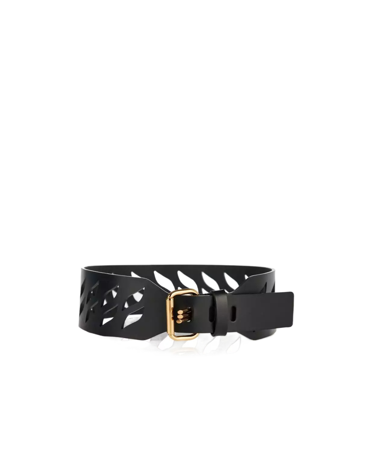 Etro Perforated Buckle Belt In Black