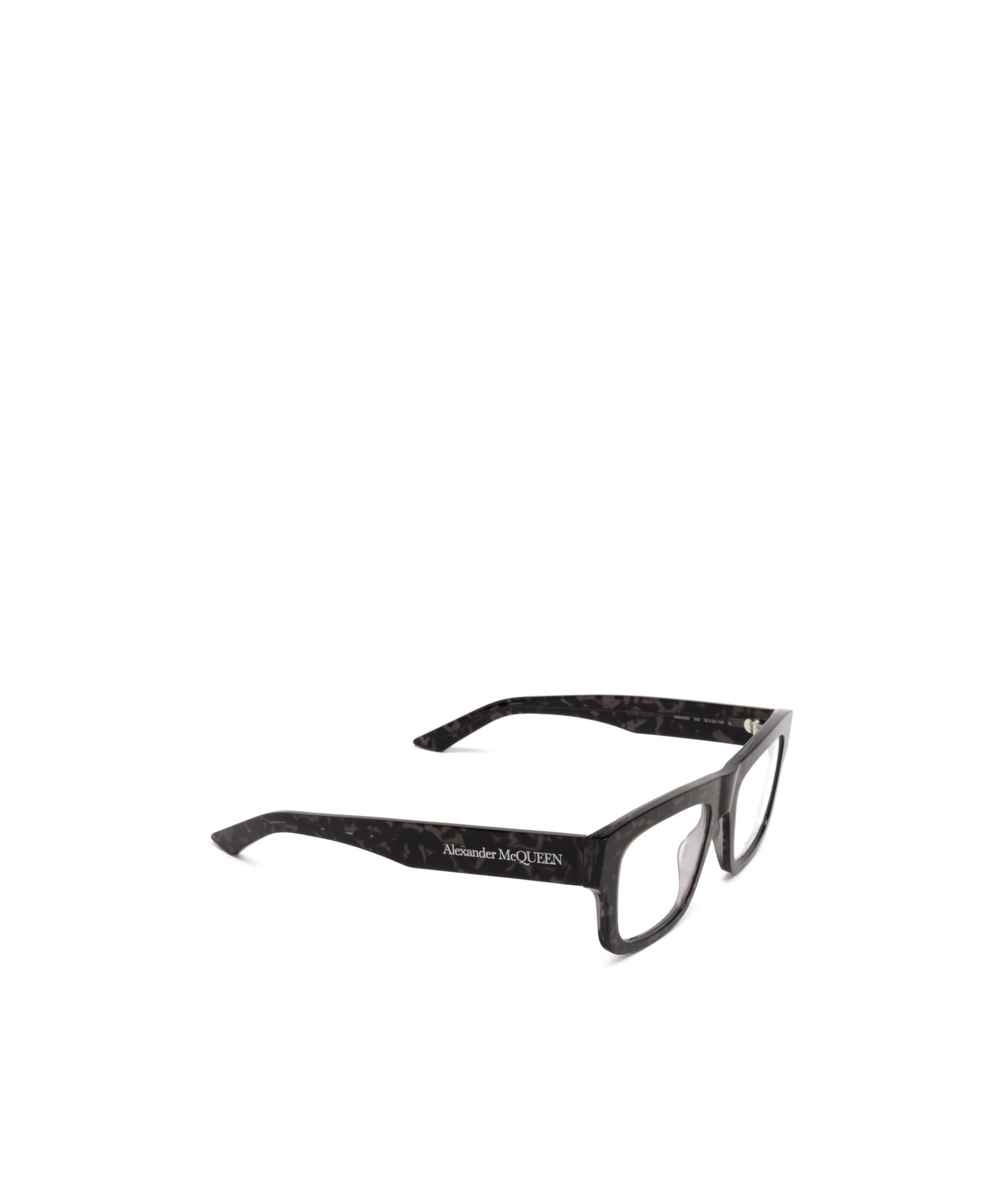 Alexander Mcqueen Eyewear Square Frame Glasses In Black