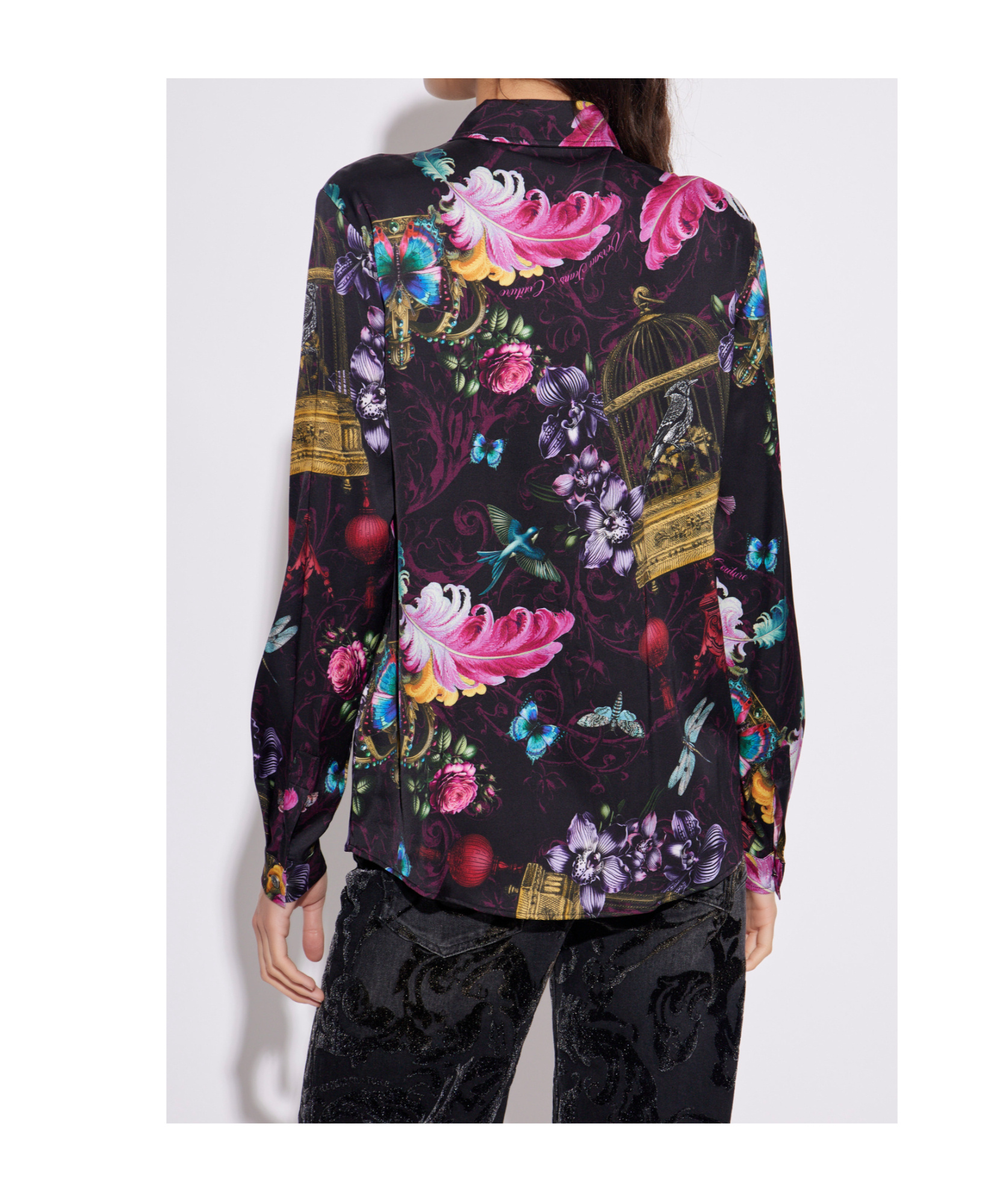 Versace Jeans Long-sleeved Shirt In Multi