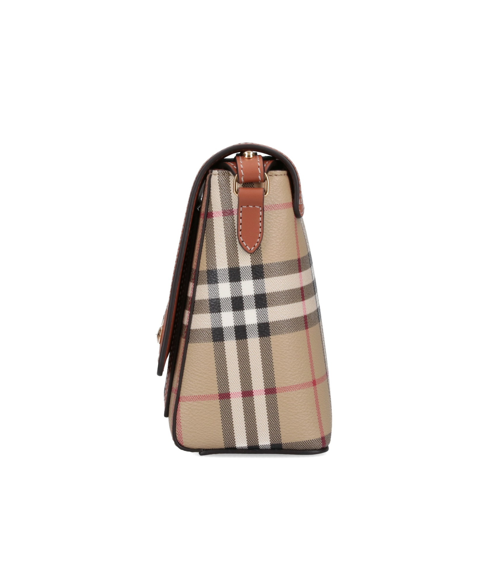 Burberry 'shoulder Bag With Check Pattern Notes In Nude