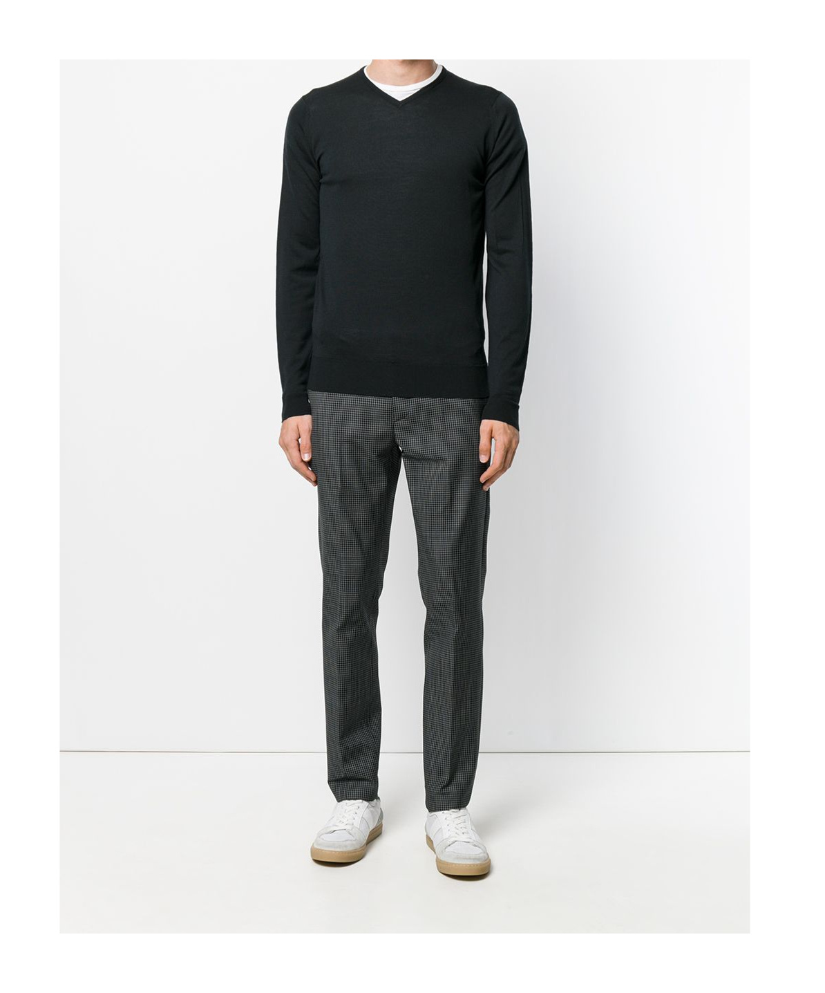 John Smedley Long-sleeved Sweater In Black