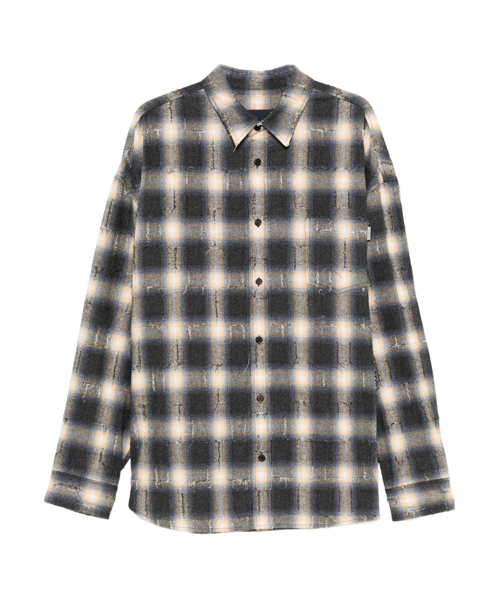 Juunj Checked Cotton Shirt In Animal Print