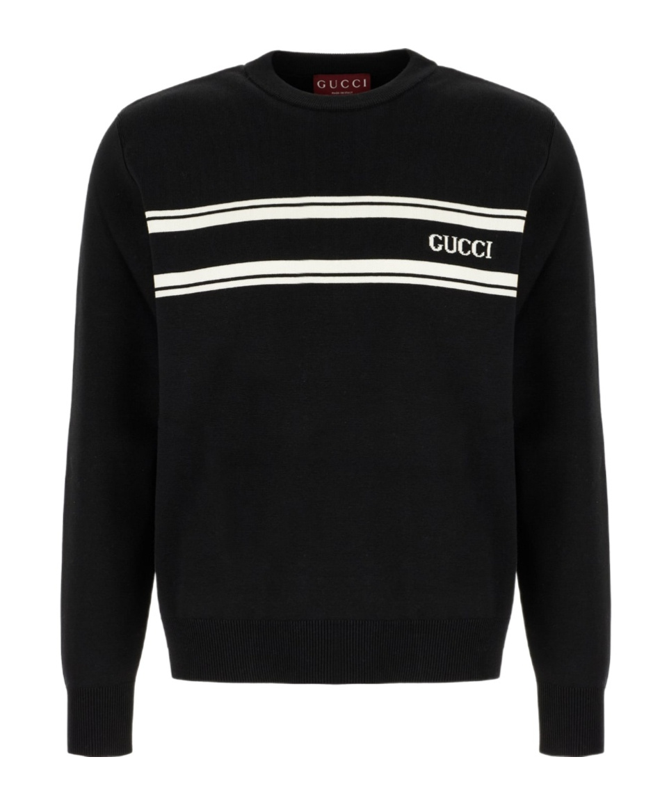 Gucci Crew Neck Sweater In Black