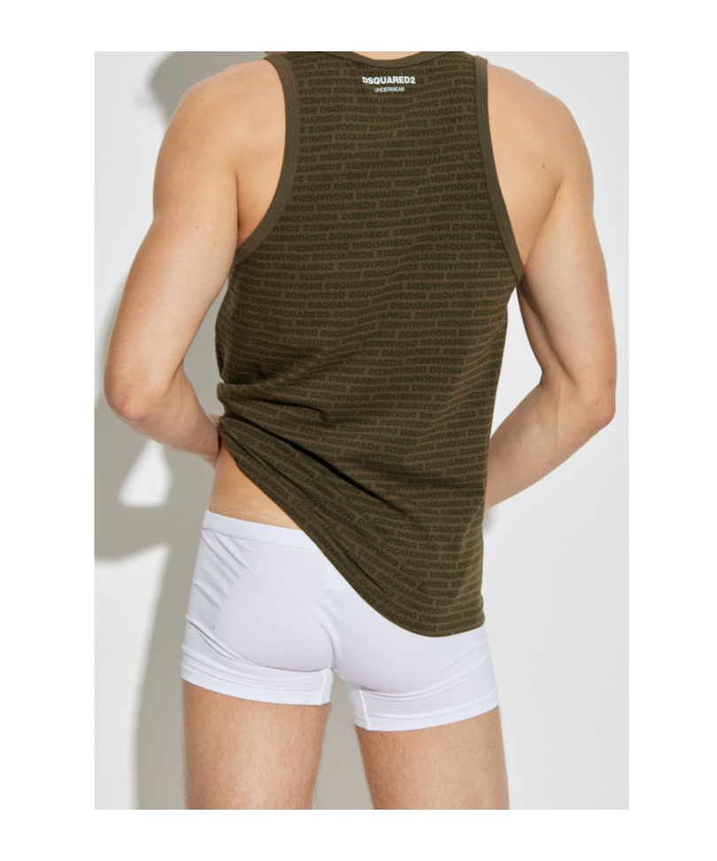 Dsquared2 Sleeveless Vest In Green