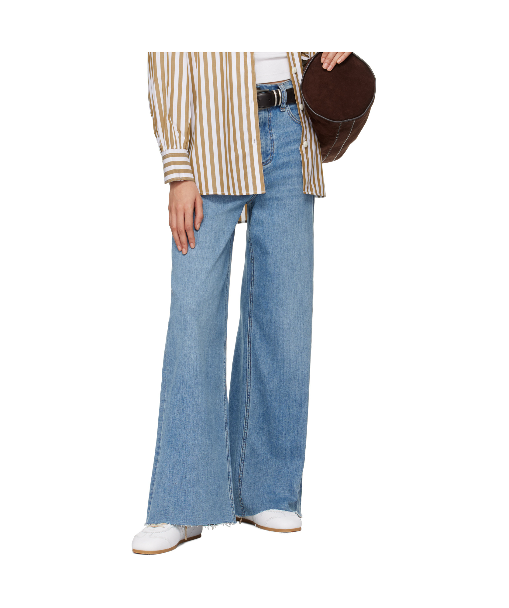 Rag & Bone Jeans With Belt Loops In Blue