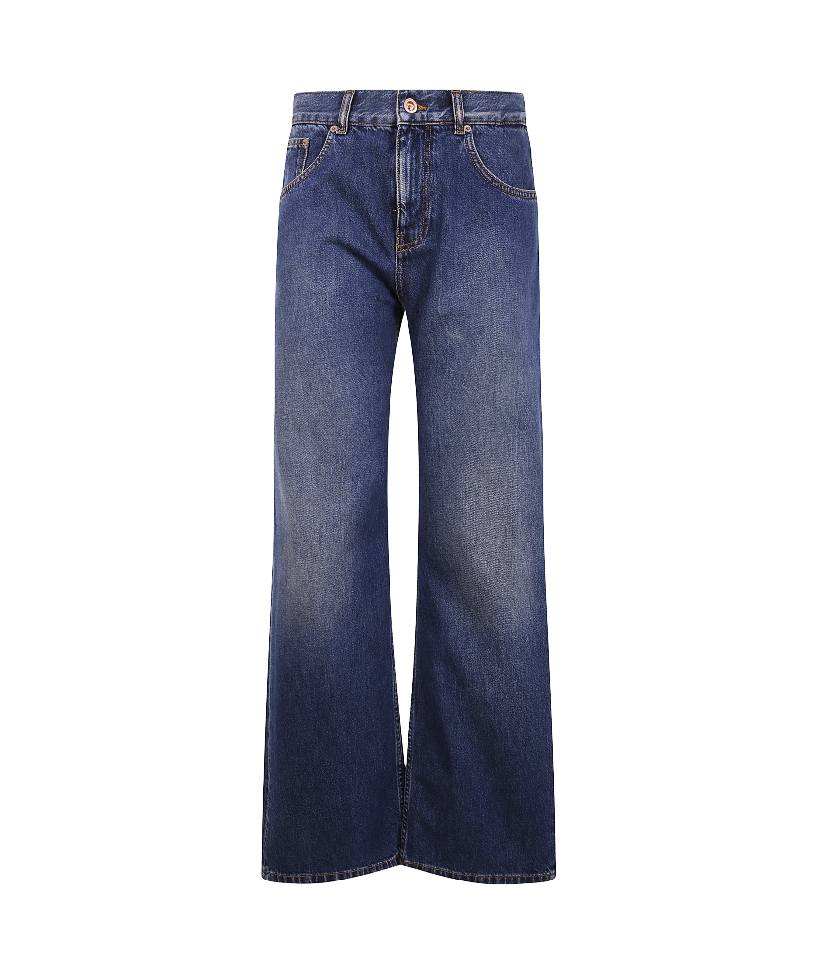 Aspesi Patch-detail Cotton Jeans In Blue