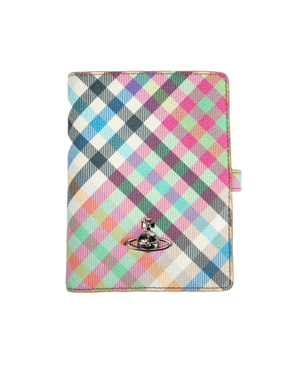 Vivienne Westwood Plaid Passport Holder In Multi