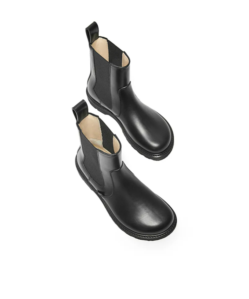 Loewe Blaze Leather Chelsea Boots In Black