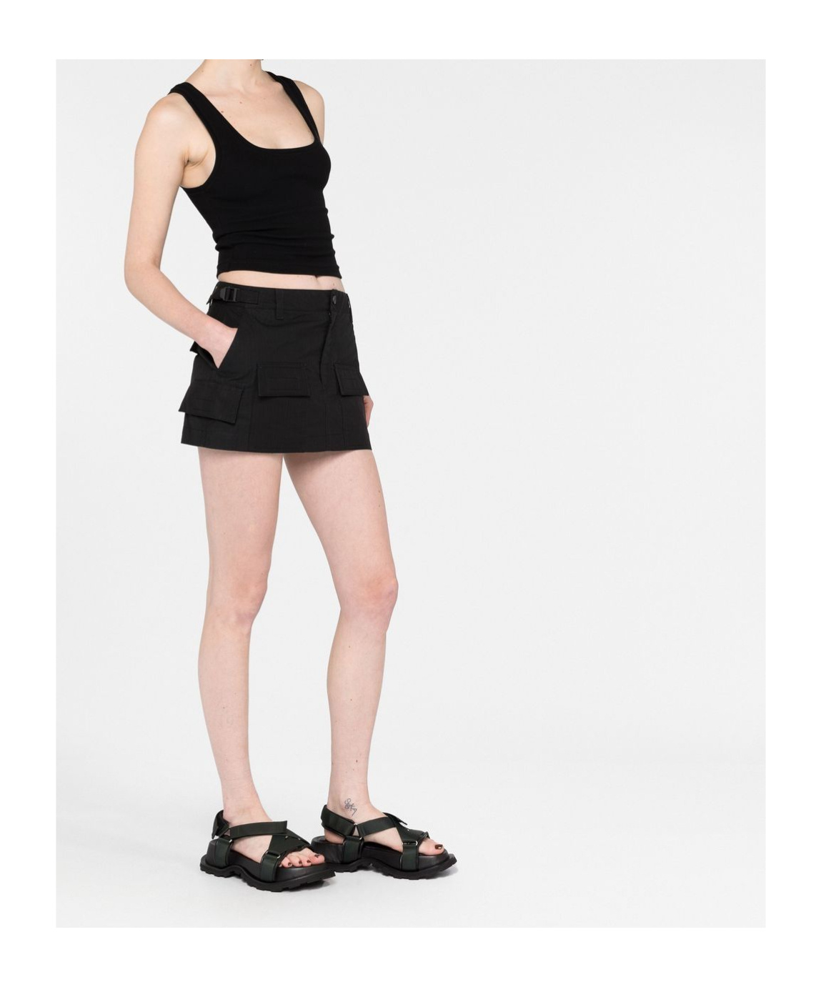 Shop Wardrobe.nyc Black Sleeveless Vest Top