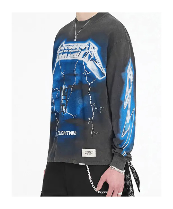 Represent Ative X Metallica Round-collar T-shirt In Black