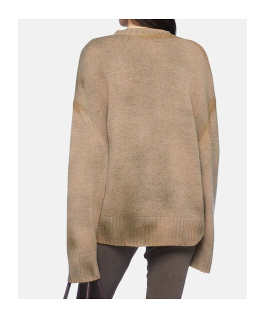 Shop Attico The Knitted Jumper In Nude