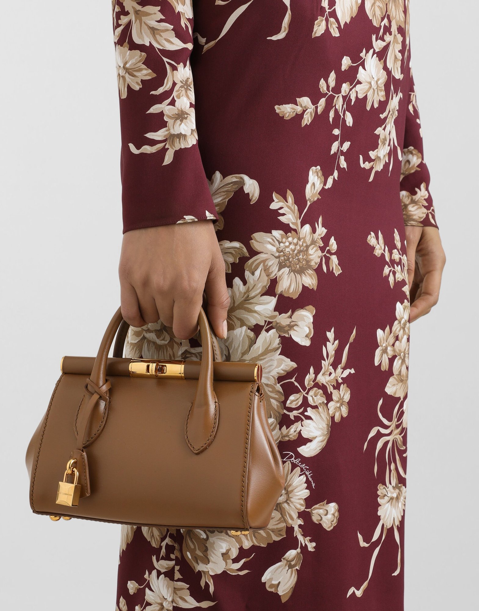 Dolce & Gabbana Marlene Mini Bag In Brown