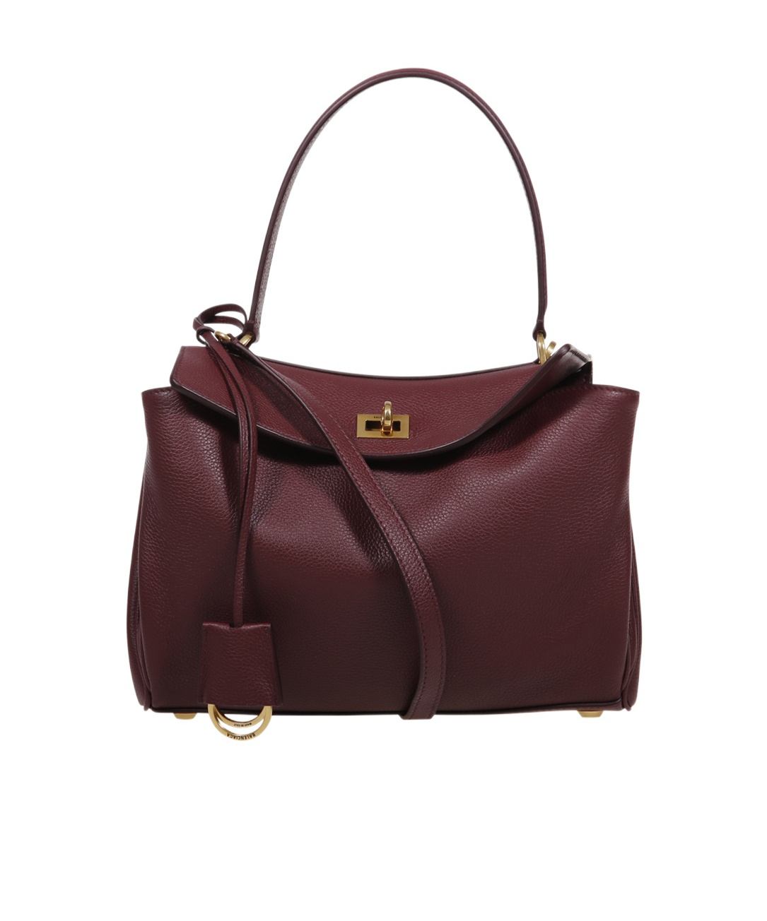 Balenciaga Rodeo Top Handle S Bag In Dark Burgundy