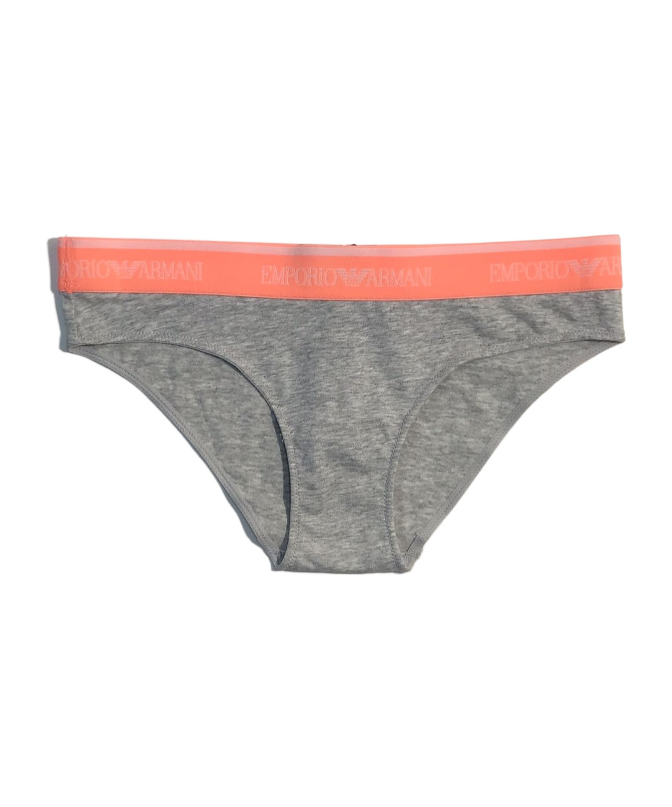 Emporio Armani Contrast-color Waist-edge Briefs Pants In Gray