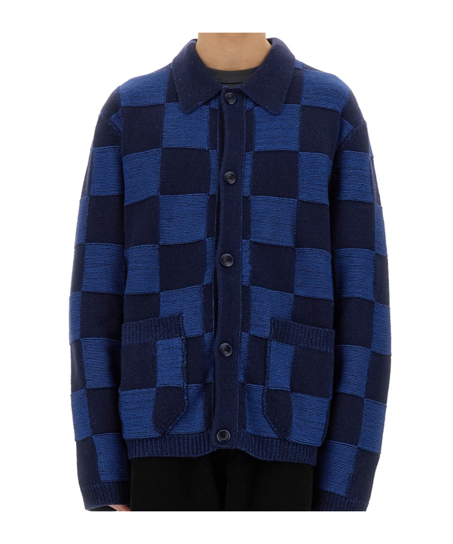 Ymc You Must Create Ymc Cardigan "baker" In Blue