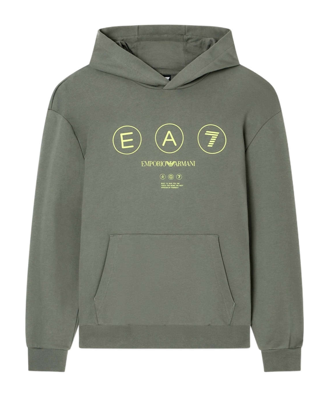 Ea7 Long Sleeve Sweatshirt In Green