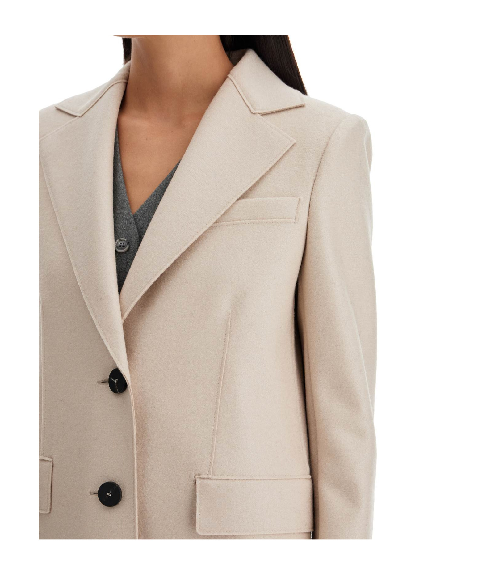 HARRIS WHARF LONDON LONG-SLEEVED COAT 